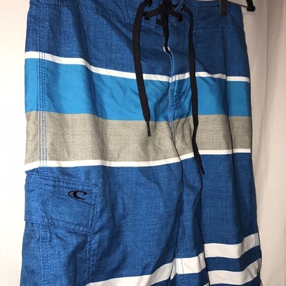 O'Neill Men's Swimwear Multicolor Stripes Single Pocket Surf/Boardshorts Size 28 - Picture 4 of 8
